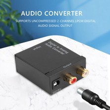 Bearrt Dijitalden Analoga Ses Dönüştürücü Amplifikatör Dekoder Optik Fiber Koaksiyel Sinyal Analog Stereo Ses Adaptörü 3.5 mm Jack 2 * Rca (Yurt Dışından)