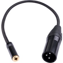 Bearrt Xlr 3 Pin Erkek Fiş 3,5 mm 1/8 Inç Dişi Stereo Ses Adaptörü Mikrofon Uzatma Kablosu Tel, 1 Feet/0. (Yurt Dışından)