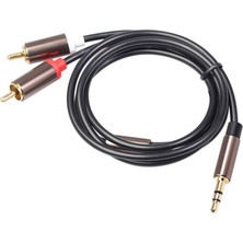 Bearrt 3,5 mm - Rca Kablosu (10FT), Rca Ses Kablosu 24K Altın Kaplama Erkek - Erkek Stereo Aux Kablosu (Sol/sağ) Y Ayırıcı Adaptör (Yurt Dışından)