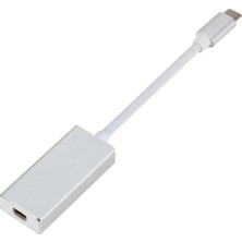 Bearrt Type-C - Dp Adaptör Kablosu, 10 Gbps 4K 30Hz 1080P 60Hz Usb-C - Dp Kablosu, 12 Inç Gümüş Için (Yurt Dışından)