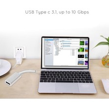 Bearrt Type-C - Dp Adaptör Kablosu, 10 Gbps 4K 30Hz 1080P 60Hz Usb-C - Dp Kablosu, 12 Inç Gümüş Için (Yurt Dışından)