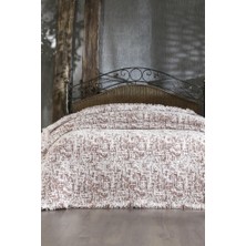 Çeyiz Diyarı Puffy Pamuk Çift Kişilik Tek Battaniye 200X220 Bordo
