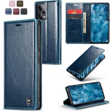 Manyi Mall Xiaomi Poco X5 Pro 5g Için Flip Case Kart Tutucu Çılgın At Pu Deri (Yurt Dışından)