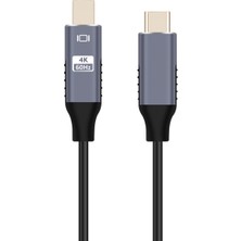 Bearrt USB C - Mini Displayport Kablosu 3 - Mini Dp Kablosu Için USB Tip C 4K Adaptör Kablosu (Yurt Dışından)