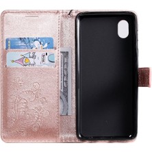 Manyi Mall Kart Yuvası Standı ile Samsung Galaxy A01 Çekirdek Için Flip Case Pu Deri Flip (Yurt Dışından)