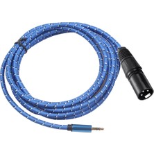 Bearrt 3.5 mm Mini 3pin Xlr Erkek Pc Için Kulaklık Mikser Mikrofon Stereo Kamera Amplifikatörü (Erkek) (Yurt Dışından)