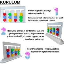 Tor Toys Four Plus Game - Rubik Abaküs Montessori Zeka Oyunu - Eğitici ve Eğlenceli