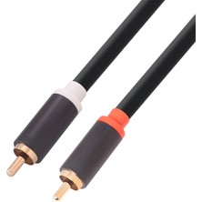 Bearrt 2 x 6.35 mm - 2rca Kablo, Altın Kaplama 2x 6.35MM 1/4 Inç Erkek 6.35MM - 2 Rca Erkek Stereo Ses Kablosu 3 Metre (Yurt Dışından)