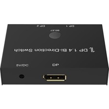 Bearrt Dp 1.4 Switcher 8K@60Hz 2 Giriş 1 Çıkış/1 Giriş 2 Çıkış Çift Yönlü Dönüşüm Anahtar Dönüştürücü (Yurt Dışından)