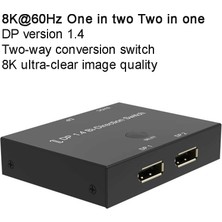 Bearrt Dp 1.4 Switcher 8K@60Hz 2 Giriş 1 Çıkış/1 Giriş 2 Çıkış Çift Yönlü Dönüşüm Anahtar Dönüştürücü (Yurt Dışından)