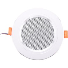 Bearrt 8ohm 10W Banyo Tavan Hoparlörü Arka Plan Müzik Sistemi Nem Geçirmez Alüminyum Kutu Moda Tavan Içi Hoparlör (Yurt Dışından)