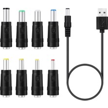 Bearrt 5 V USB Dc 5.5x2.1mm 3.5mm 4.0mm 4.8mm 6.4mm 5.5x2.5mm 6.3mm Fiş Şarj Kablosu Fan Hoparlör Yönlendirici LED Lamba (Yurt Dışından)