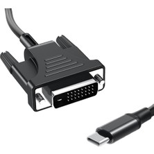 Bearrt USB C - DVI Kablo Adaptörü USB 3.1 Tip C - DVI Erkek 4K 3.1 - DVI Adaptör Kablosu Için Uyumlu (1,86 M) (Yurt Dışından)