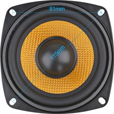 Bearrt 1 Adet 4 Inç Ses Taşınabilir Hoparlör 4 Ohm 15W Bas Hoparlör Dıy Profesyonel Multimedya Subwoofer Hoparlörler Ses Sistemi Için (Yurt Dışından)