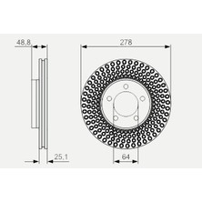 Trw  TRW-DF6536 Ön Fren Aynası Volvo V40 D2 D3 D4 T2 T3 T4 T5 ...