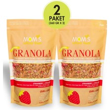 Mom's Natural Foods 2'li Çilek - Chıa Granola 360 G