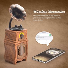 Bearrt Retro Bluetooth 5.3 Hoparlör Ev Ofis Odası Vintage Dekor, Açık Hava Partileri Için Taşınabilir Kablosuz Hoparlör, Android Hoparlör (Yurt Dışından)