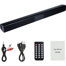 Bearrt 20W Tv Ses Çubuğu Kablolu ve Kablosuz Bluetooth Hoparlör Ev Çevresel Soundbar Pc Sineması Için Tv Hoparlör Hoparlör (Yurt Dışından)