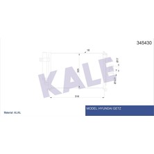 Kale  KLR-345430 Klima Kondenseri Hyundaı Getz 1.1-1.3i-1.4i 0...