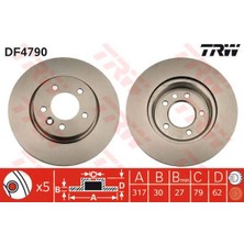 Trw  TRW-DF4790 Ön Fren Aynası Havalı Rangerover Sport Ls 2.7 ...