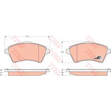 Trw  TRW-GDB1473 Ön Balata Freelander 1.8 16V 00 06 2.0td4 00 ...