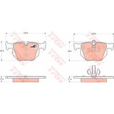 Trw  TRW-GDB1560 Arka Balata Bmw E90 05-11 E91 05 09 E92 06 10...