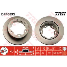 Trw  TRW-DF4089S Arka Fren Aynası Sprınter-Lt 28-35-46 2.3-2.5...