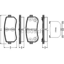 Bosch  BOS-0986494140 Arka Balata Accent Era 1.4gl-1.5crdı-1.6...