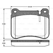 Bosch  BOS-0986494166 Ön Balata Mercedes W203 C Serı C180-C200...