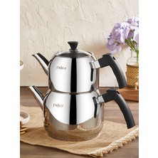 Falez Nehir Orta Boy Bakalit Sap Çaydanlık Takımı