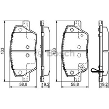 Bosch  BOS-0986495392 Ön Balata Fıat Egea 1.3-1.4-1.6-1.6d