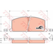 Trw  TRW-GDB323 Ön Balata Corolla-Camry-Corna-Carina 95