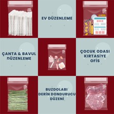 Palpak Zipbag Premium - Çok Amaçlı Kullanılabilir Kilitli, Buzdolabı Poşeti 30 Adet (10 S / 10 M / 10L)