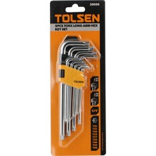 Tolsen 20056	TOLSEN 9 Adet Torx Uzun Kol Anahtar Seti