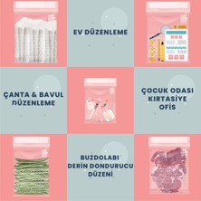 Palpak Zipbag - Çok Amaçlı Kullanılabilir Kilitli, Buzdolabı Poşeti 30 Adet (10 S / 10 M / 10L)