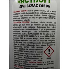 Actisoft Sıvı Beyaz Sabun Genel Yüzey Temizleyici 1000 ml x 4 Adet