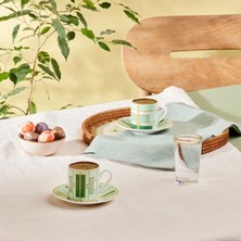 Karaca Kiva Yeşil 2 Kişilik Kahve Fincan Takımı 80 ml
