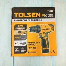 Tolsen 79036  Li-Ion 12V Şarjlı Matkap