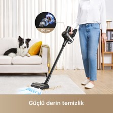 Dreame R10 Pro Dikey Süpürge, 65 Dakika Uzun Çalışma Süreli Dikey Süpürge, Hafif ve Anti-Tangle özellikli, Sert Zemin, Halı ve Evcil Hayvan Tüyleri için 150 AW Güçlü Emişli El Süpürgesi