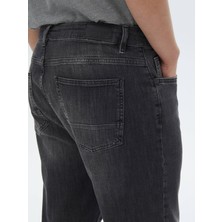 Kip Antrasit Carrot Fit Denim Pamuk Karışımlı Pantolon