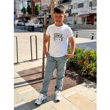 CMZ Collection Çocuk Esnek Lastikli Bel Canvas 5 Cep Okul Pantolon