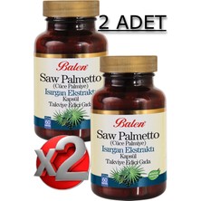 Balen 2 Adet Saw Palmetto ( Cüce Palmiye ) , Isırgan Ekstraktı 60 Adet Kapsül