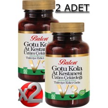 Balen 2 Adet Gotu Kola  At Kestanesi   Üzüm Çekirdeği Ekstraktı Kapsül 60 Adet