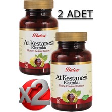 Balen 2 Adet At Kestanesi Ekstraktı Kapsül 375 Mg 60 Adet