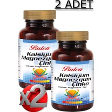 Balen 2 Adet Kalsiyum Magnezyum Çinko 709 Mg 90 Adet Kapsül