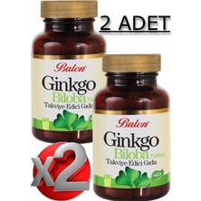 Balen Ginkgo Biloba 2 Adet Takviye Edici Gıda 600 Mg 60 Adet