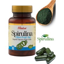 Balen Spirulina Mavi-Yeşil Alg 80 Adet Kapsül Takviye Edici Gıda 375 Mg
