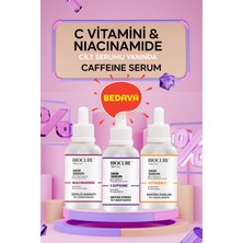 Biocure Niacinamide Cilt Serumu ve C Vitamini Cilt Serumu Yanında Caffeine Cilt Bakım Serumu Hediye