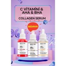 Biocure C Vitamini Cilt Serumu ve Aha & Bha Cilt Serumu Yanında Collagen Cilt Bakım Serumu Hediye