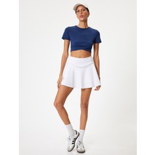 Koton Tenis Eteği Şortlu Mini Yüksek Bel Slim Fit
